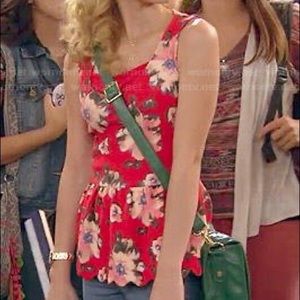 Anthropologie | Postal Clovelly Floral Peplum Top